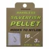 Brand new 😀 Drennan Silverfish Pellet Barbless Hooks To Nylon Terminal Tackle 🛒