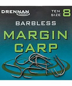Best Sale 🎁 Drennan Barbless Margin Carp Hooks Terminal Tackle ❤️