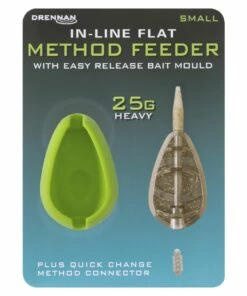 New ❤️ Drennan In Line Flat Method Feeder With Mould Terminal Tackle 🌟 -Cheap Drennan Store drennan in line flat method feeder with mould 25g