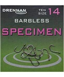Best deal ❤️ Drennan Specimen Barbless Hooks Terminal Tackle 💯